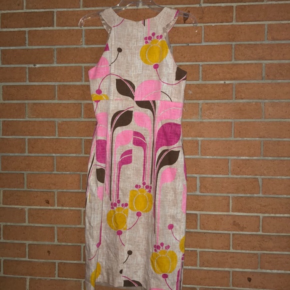 🌺DAVID MEISTER🌺FLORAL SHEATH HALTER DRESS🌺 - Picture 5 of 8